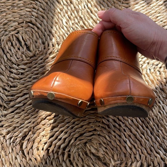 SeeByChloe Tan leather 3” wedge sling back Sz 39 - Picture 10 of 16